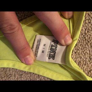 PINK highlighter yellow workout tank